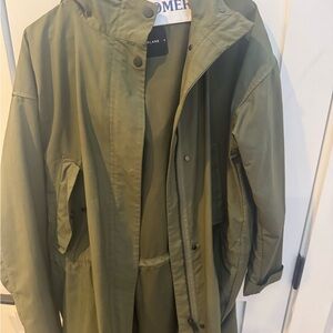 Everlane Olive Rain Coat